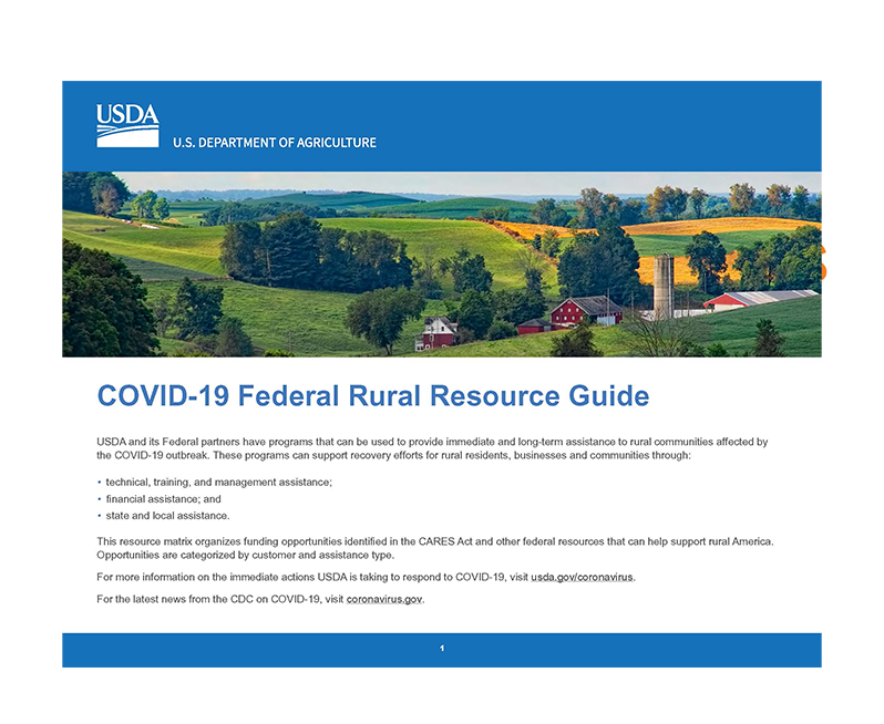 cover of usda guide showing a farm