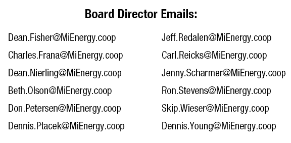 list of board director emails