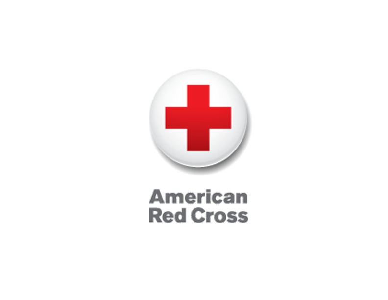 logo of the american red cross, red cross with words