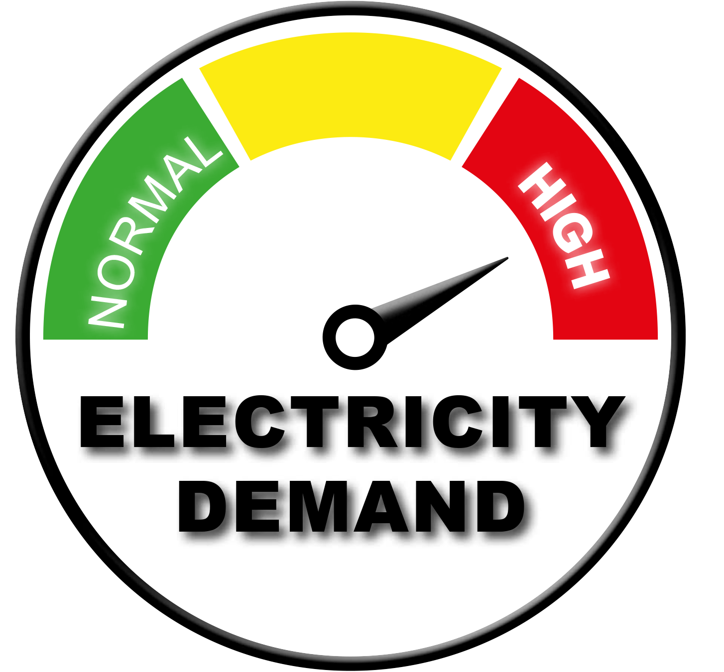 electricity demand high graphic