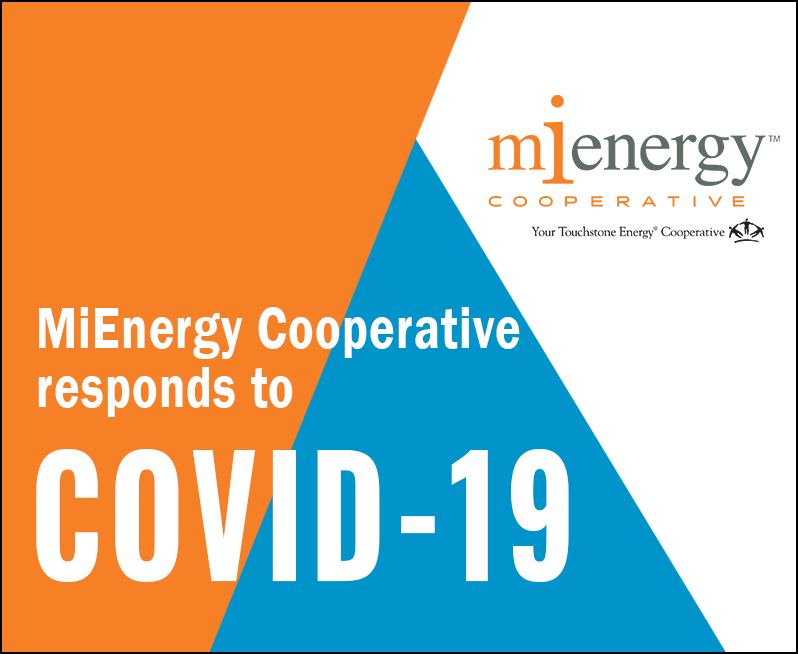 graphic says MiEnergy responds to COVID-19
